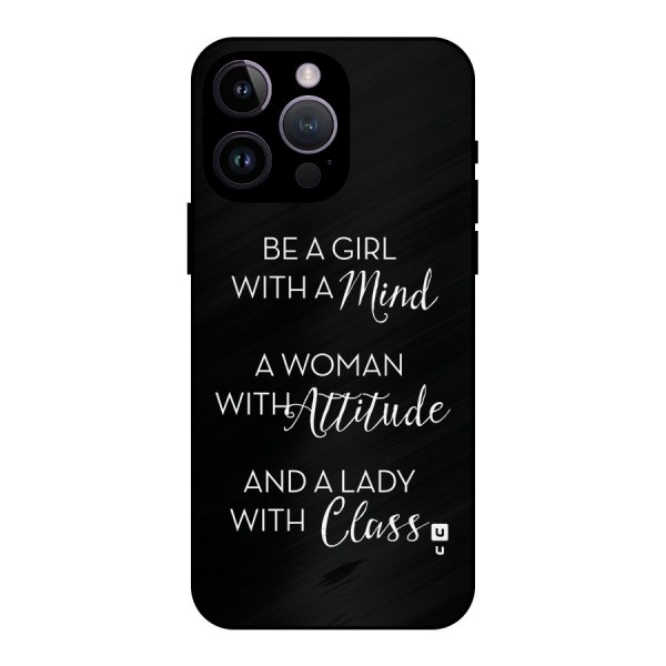 The-Mindset Metal Back Case for iPhone 14 Pro Max