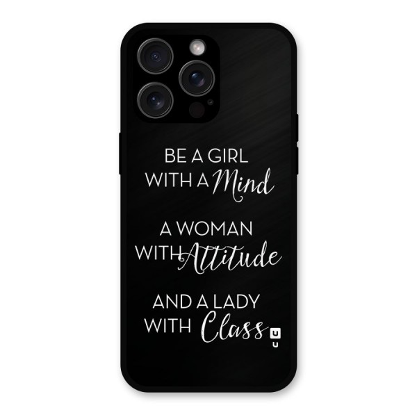 The-Mindset Metal Back Case for iPhone 15 Pro Max