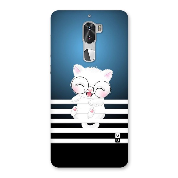 The Cat on Stripes Back Case for Coolpad Cool 1