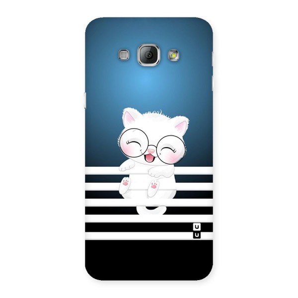 The Cat on Stripes Back Case for Galaxy A8