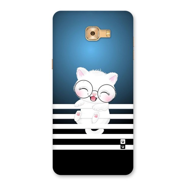 The Cat on Stripes Back Case for Galaxy C9 Pro