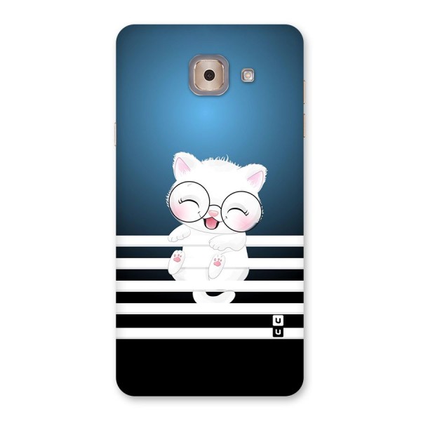 The Cat on Stripes Back Case for Galaxy J7 Max