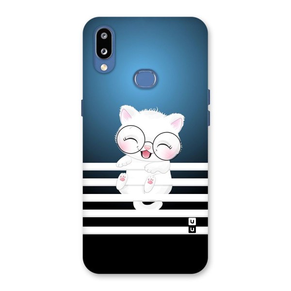 The Cat on Stripes Back Case for Galaxy M01s