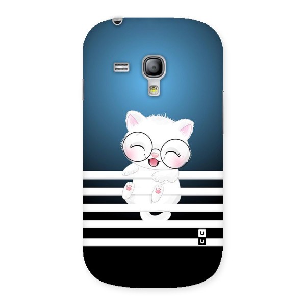 The Cat on Stripes Back Case for Galaxy S3 Mini