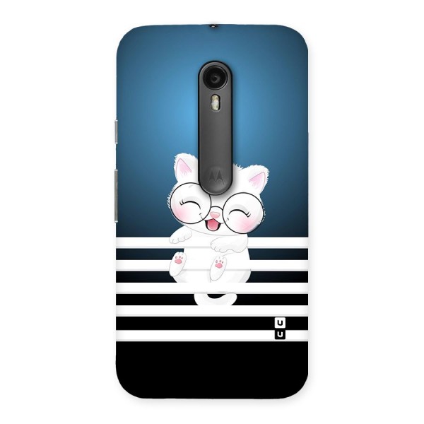 The Cat on Stripes Back Case for Moto G3