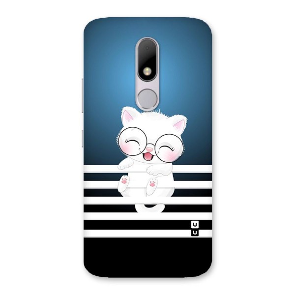 The Cat on Stripes Back Case for Moto M