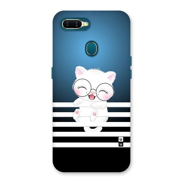 The Cat on Stripes Back Case for Oppo A11k