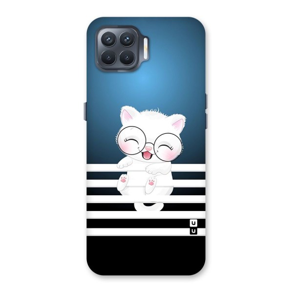 The Cat on Stripes Back Case for Oppo F17 Pro