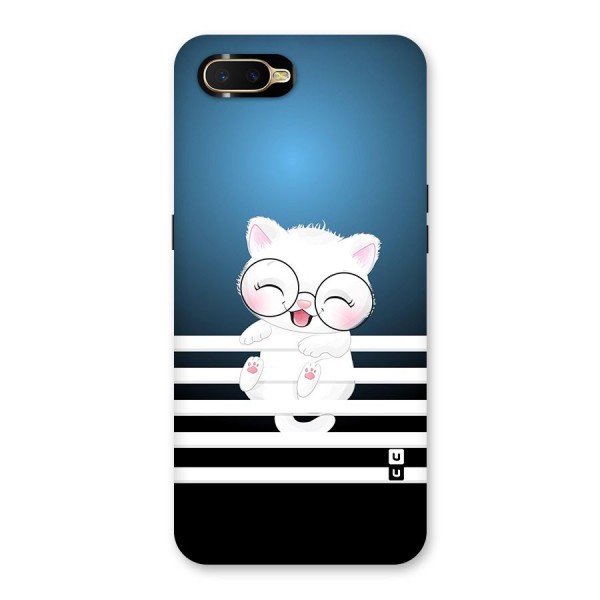 The Cat on Stripes Back Case for Oppo K1