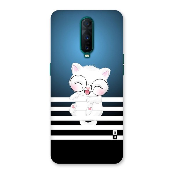 The Cat on Stripes Back Case for Oppo R17 Pro