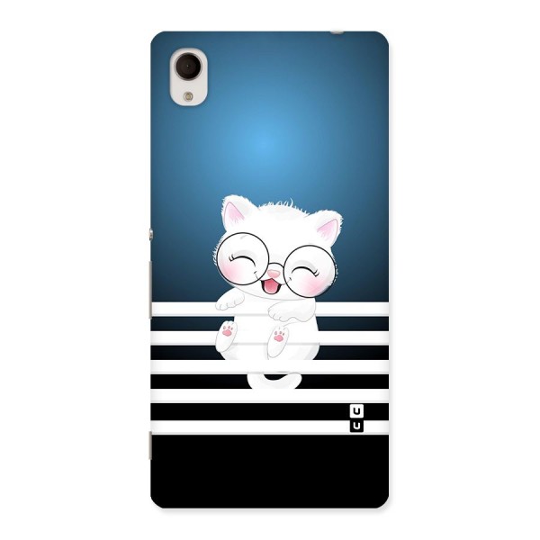 The Cat on Stripes Back Case for Sony Xperia M4