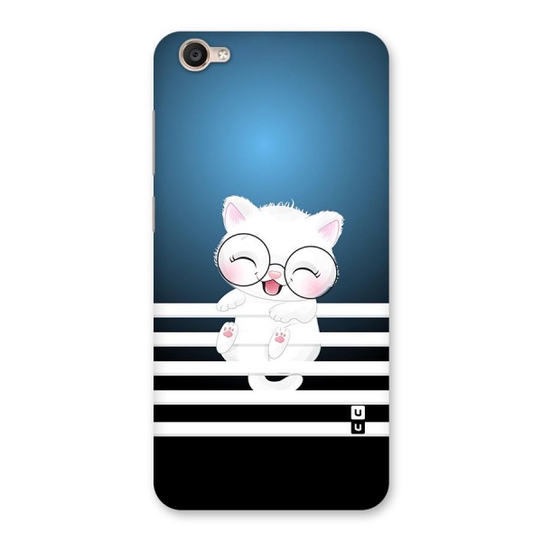 The Cat on Stripes Back Case for Vivo Y55