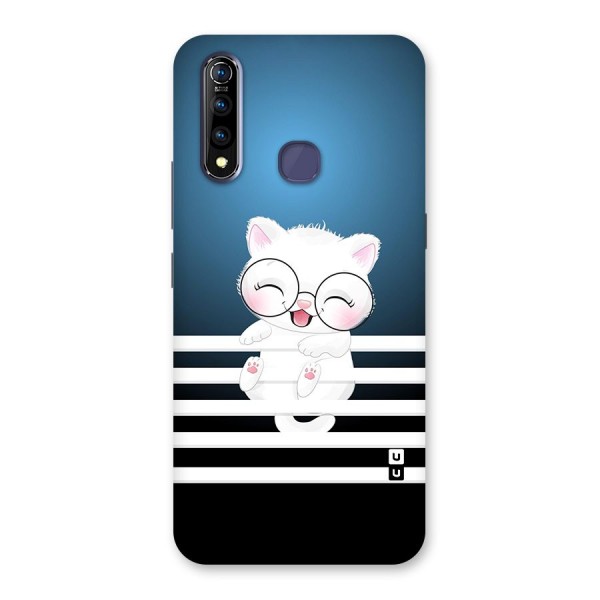 The Cat on Stripes Back Case for Vivo Z1 Pro