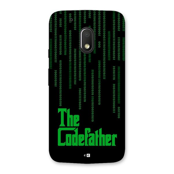 The Codefather Back Case for Moto G4 Play