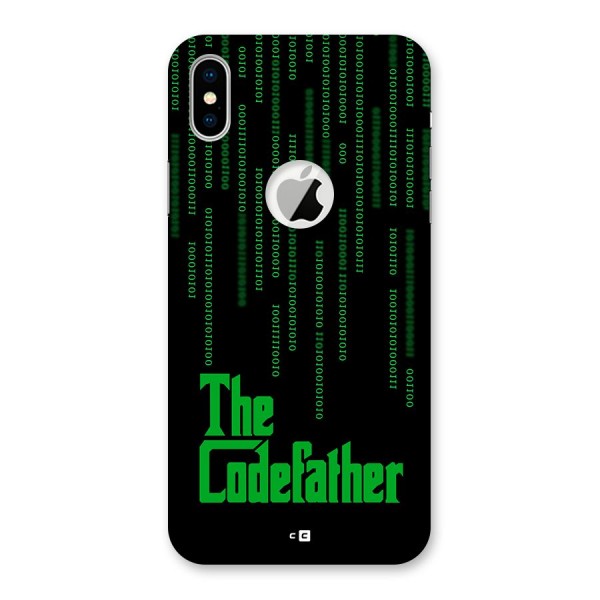 The Codefather Back Case for iPhone XS Logo Cut