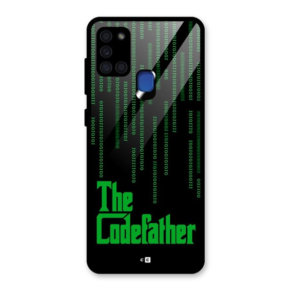 The Codefather Glass Back Case for Galaxy A21s