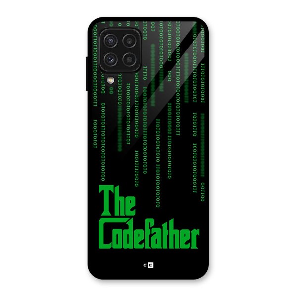 The Codefather Glass Back Case for Galaxy A22 4G