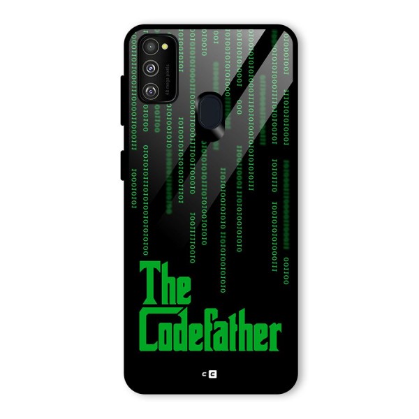 The Codefather Glass Back Case for Galaxy M21