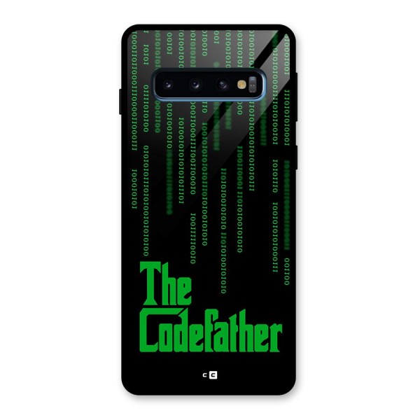 The Codefather Glass Back Case for Galaxy S10