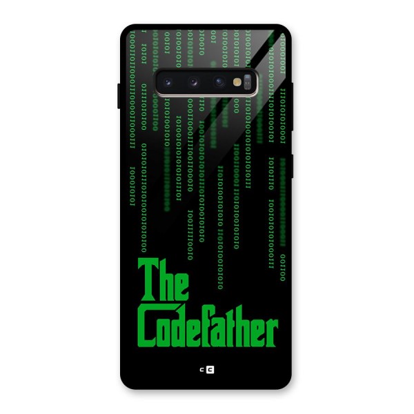 The Codefather Glass Back Case for Galaxy S10 Plus