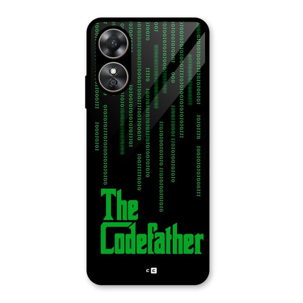 The Codefather Glass Back Case for Oppo A17