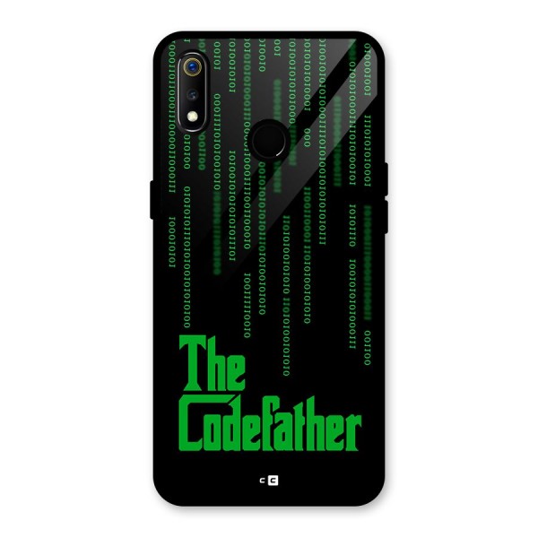 The Codefather Glass Back Case for Realme 3