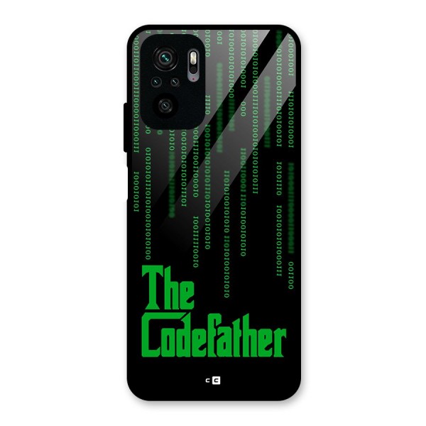 The Codefather Glass Back Case for Redmi Note 10