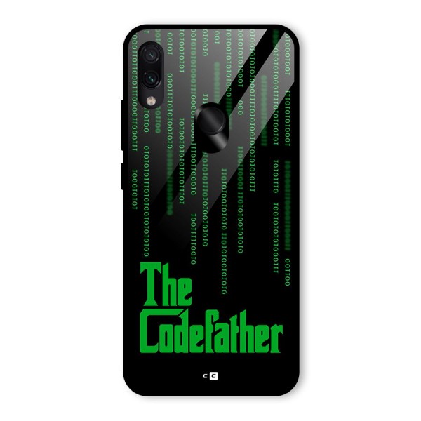 The Codefather Glass Back Case for Redmi Note 7