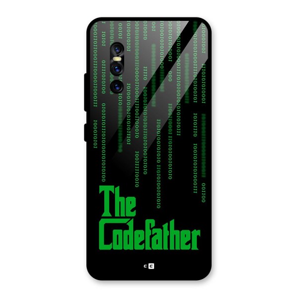 The Codefather Glass Back Case for Vivo V15 Pro