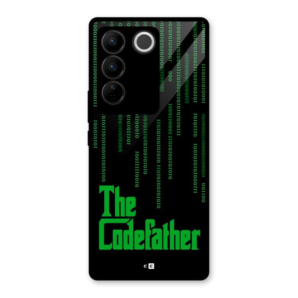 The Codefather Glass Back Case for Vivo V27 Pro