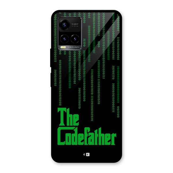 The Codefather Glass Back Case for Vivo Y21G