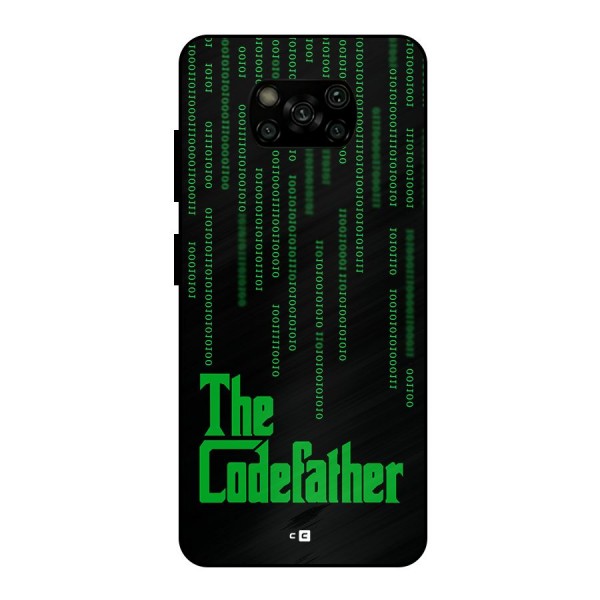 The Codefather Metal Back Case for Poco X3