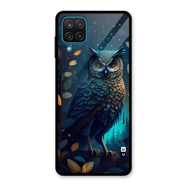 The Cunning Owl Glass Back Case for Galaxy A12