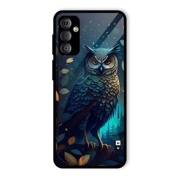 The Cunning Owl Glass Back Case for Galaxy F23