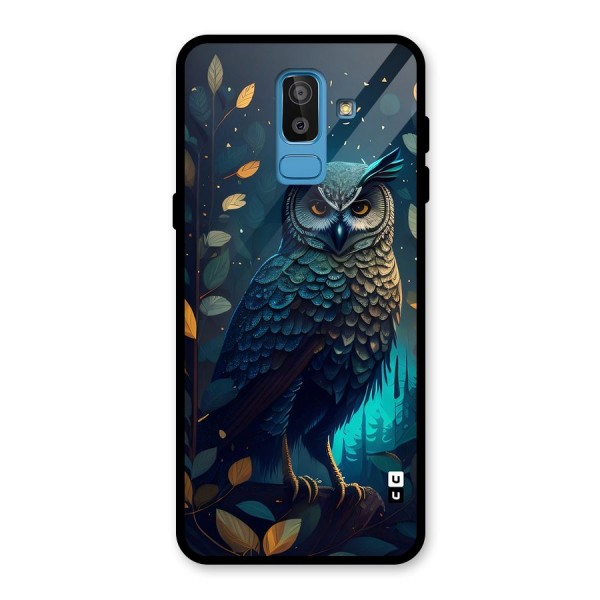 The Cunning Owl Glass Back Case for Galaxy J8