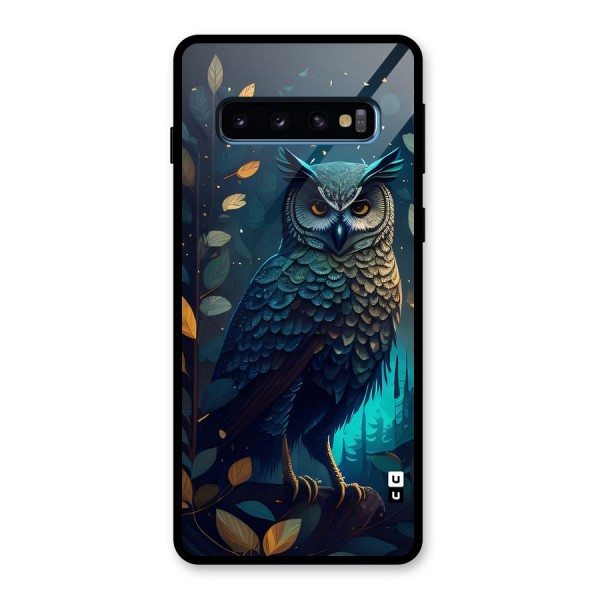 The Cunning Owl Glass Back Case for Galaxy S10