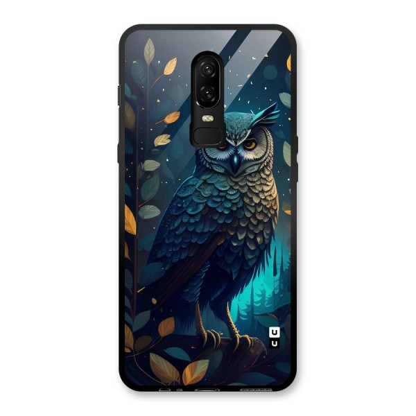 The Cunning Owl Glass Back Case for OnePlus 6