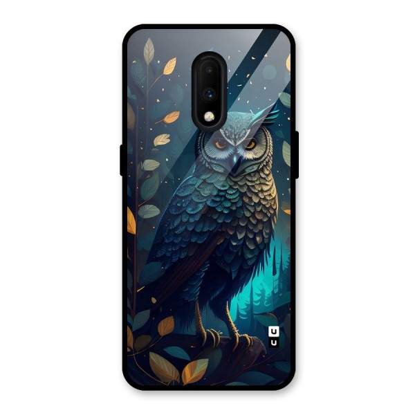 The Cunning Owl Glass Back Case for OnePlus 7