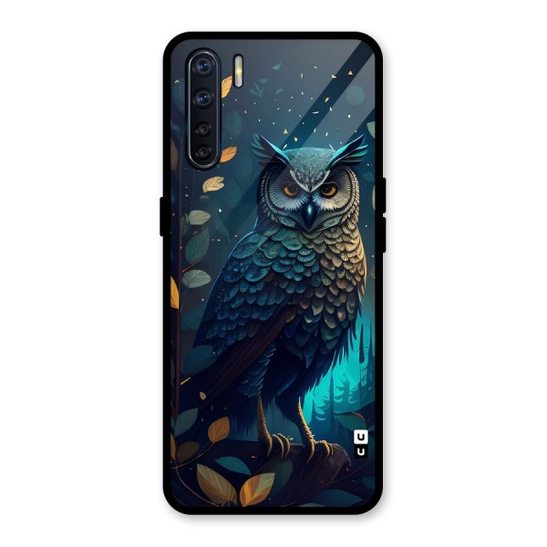 The Cunning Owl Glass Back Case for Oppo F15