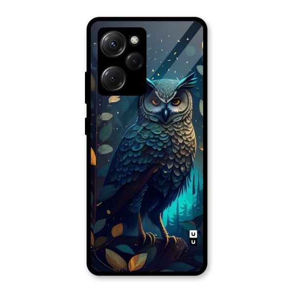 The Cunning Owl Glass Back Case for Poco X5 Pro