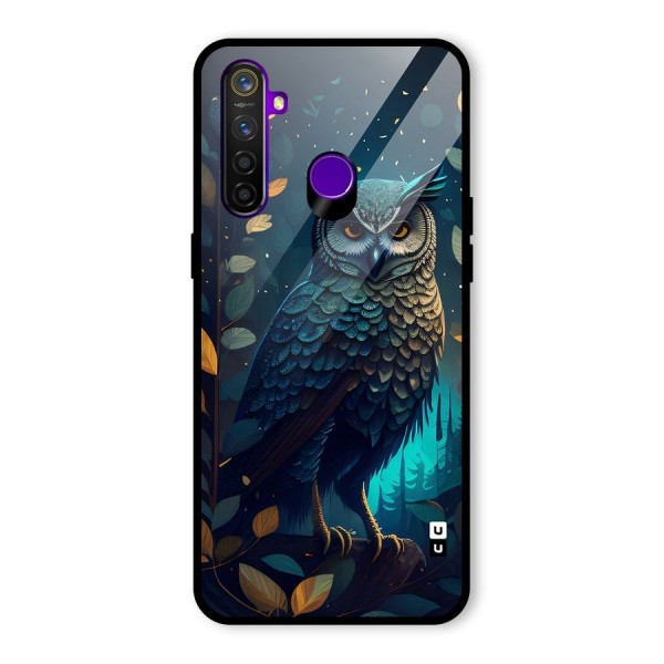 The Cunning Owl Glass Back Case for Realme 5 Pro