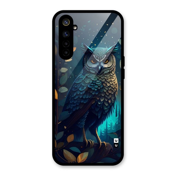 The Cunning Owl Glass Back Case for Realme 6