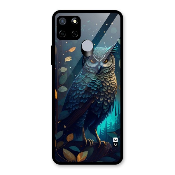 The Cunning Owl Glass Back Case for Realme Narzo 20