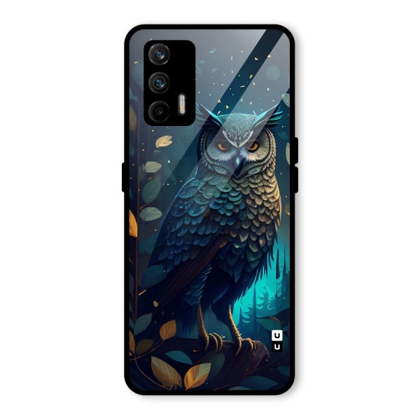 The Cunning Owl Glass Back Case for Realme X7 Max