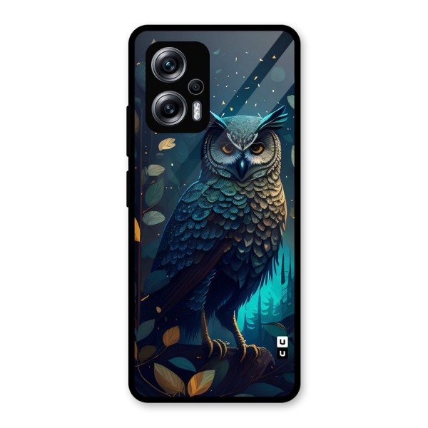 The Cunning Owl Glass Back Case for Redmi K50i