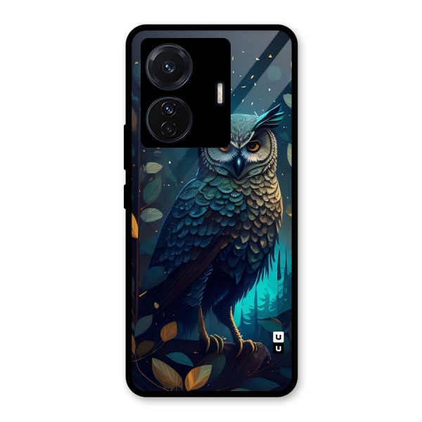 The Cunning Owl Glass Back Case for Vivo T1 Pro