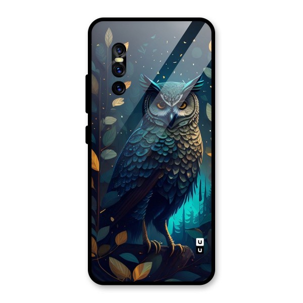 The Cunning Owl Glass Back Case for Vivo V15 Pro