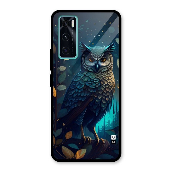 The Cunning Owl Glass Back Case for Vivo V20 SE