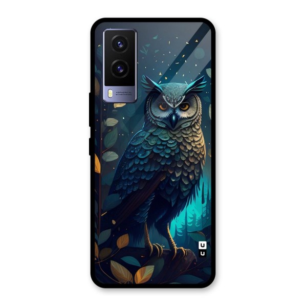 The Cunning Owl Glass Back Case for Vivo V21e 5G