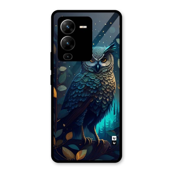 The Cunning Owl Glass Back Case for Vivo V25 Pro